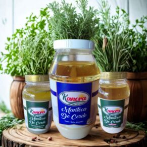 COMBO 5 - 1 MANTECA DE CERDO KANORA X 800 GR +1 MANTECA DE CERDO KANORA HIERBAS FINASX 400 GR + MATECA KANORA DE CERDO DE AJO X 400GR