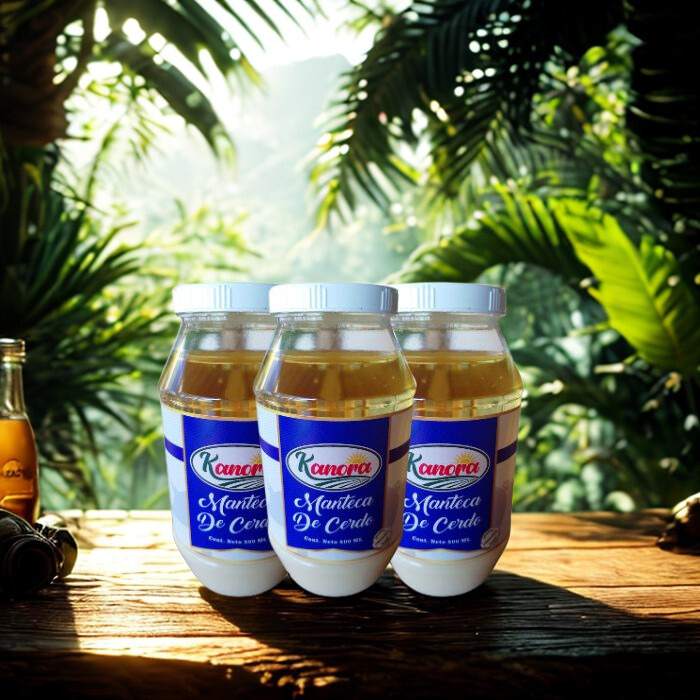 COMBO 7 - 3 MANTECAS DE CERDO KANORA X 800 GR